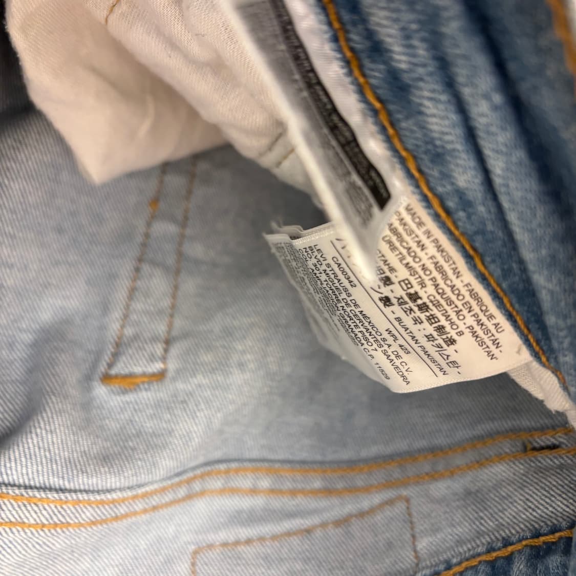 리바이스 511 연청 슬림핏 데님 팬츠 상품이미지4