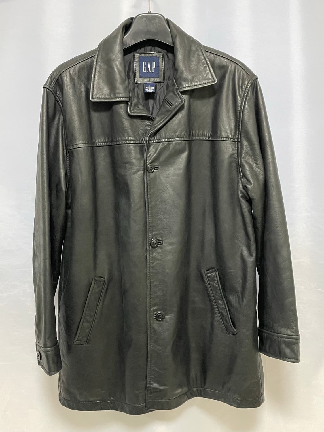 [D.O Archives] 90s 올드갭 레더 카코트 블랙(L) 상품이미지2