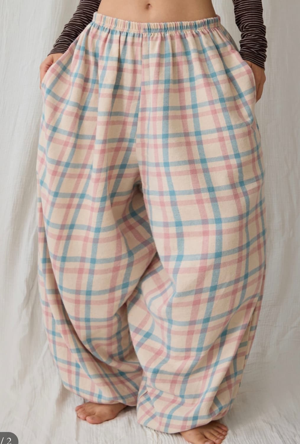 맑음복 핑크 담요바지 상품이미지1