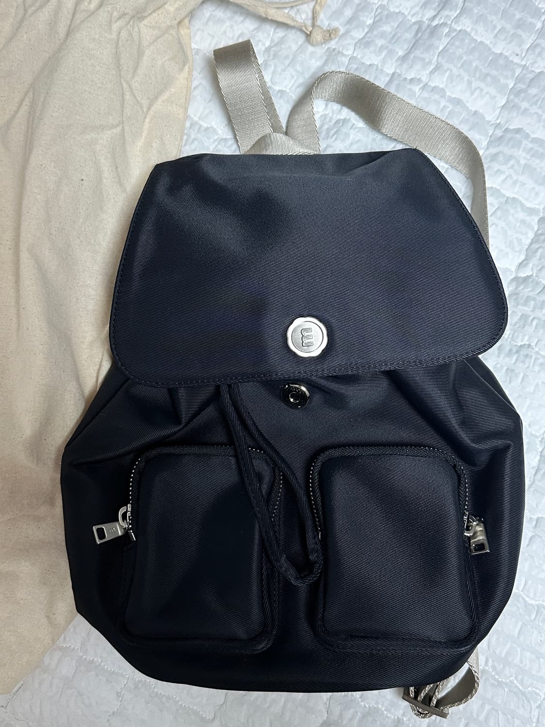 미닛뮤트 클로백팩 믹스블랙 상품이미지1