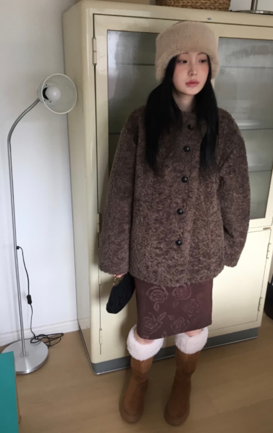 브라운 하프코트 상품이미지2