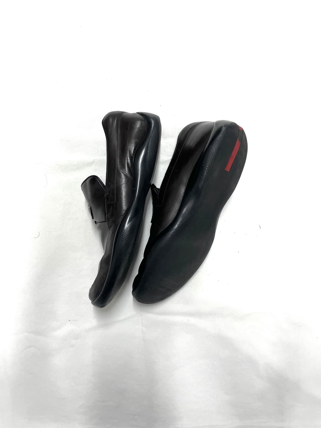 Prada Sport Logo Leather Loafers 상품이미지2