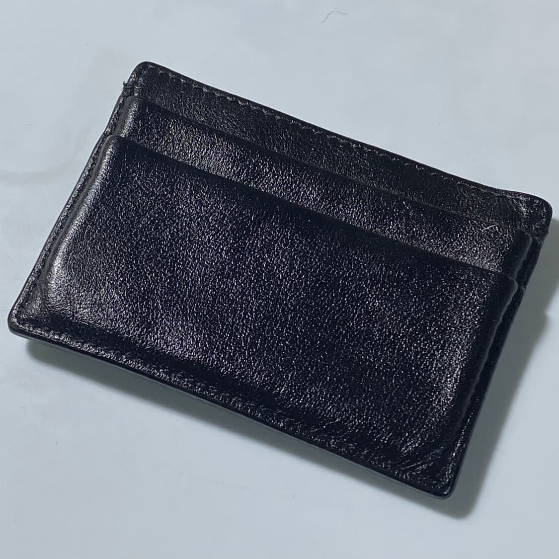 [정품] 베르사체 메두사헤드 금장플레이트 램스킨 카드지갑 상품이미지4