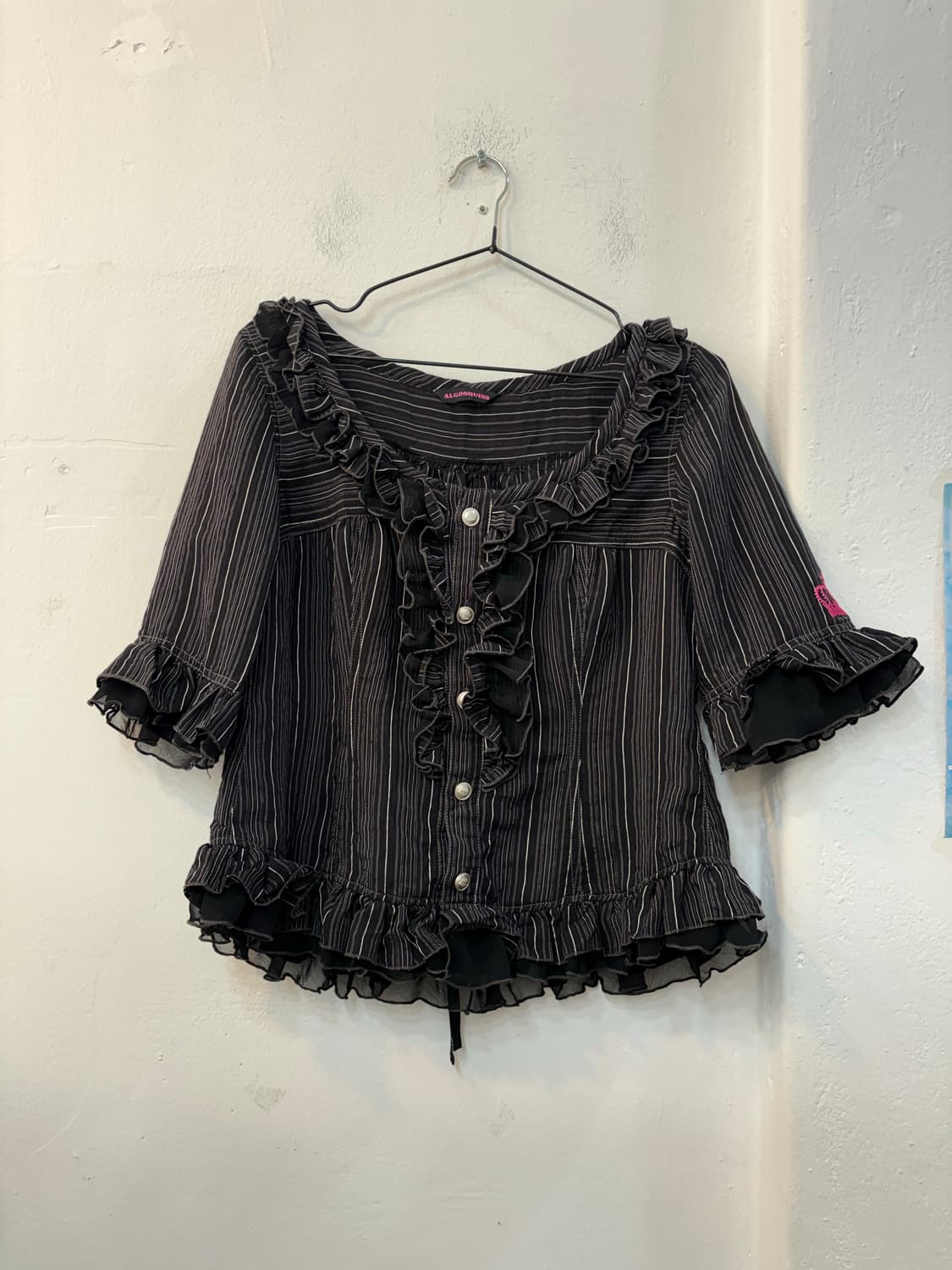 알곤퀸즈 고스 공겜여주 프릴 블라우스 상품이미지7