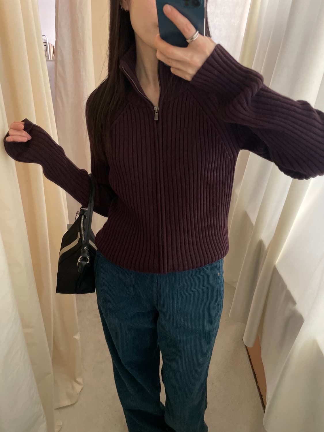 vintage merino wool zip-up cardigan 상품이미지10