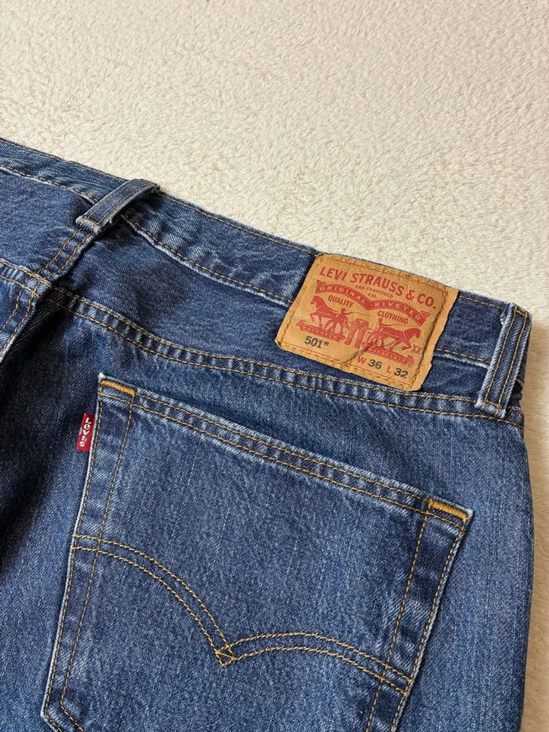 리바이스 00s 501 스트레이트 데님 팬츠 PN7577 상품이미지3
