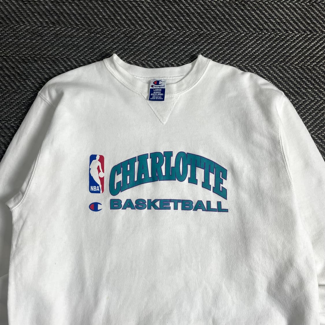 90s 챔피온 NBA 샬럿 호네츠 스웻 셔츠y 3611 상품이미지5