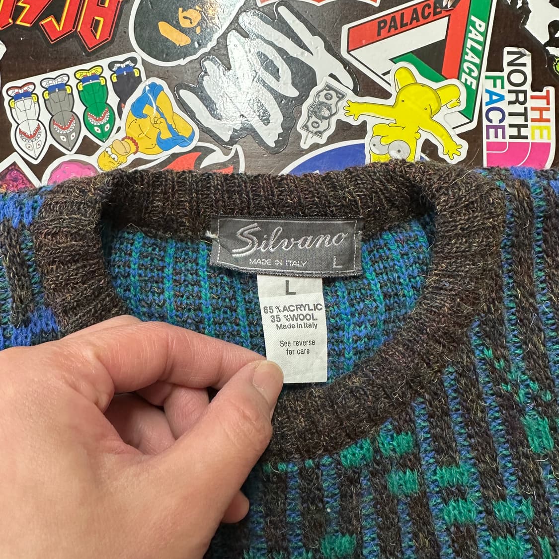 90s 빈티지 아크릴 니트 스웨터 L 상품이미지4