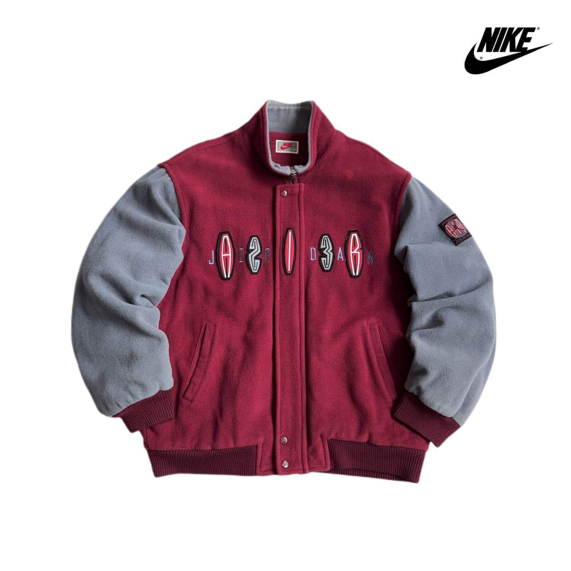 나이키 90s 조던 빅로고 모직 울 바시티 자켓 상품이미지1