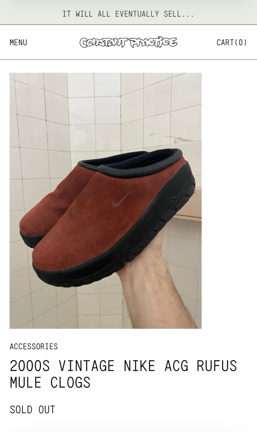 [265] 빈티지 00s Nike acg 나이키 루퍼스 슈즈 브라운 상품이미지5