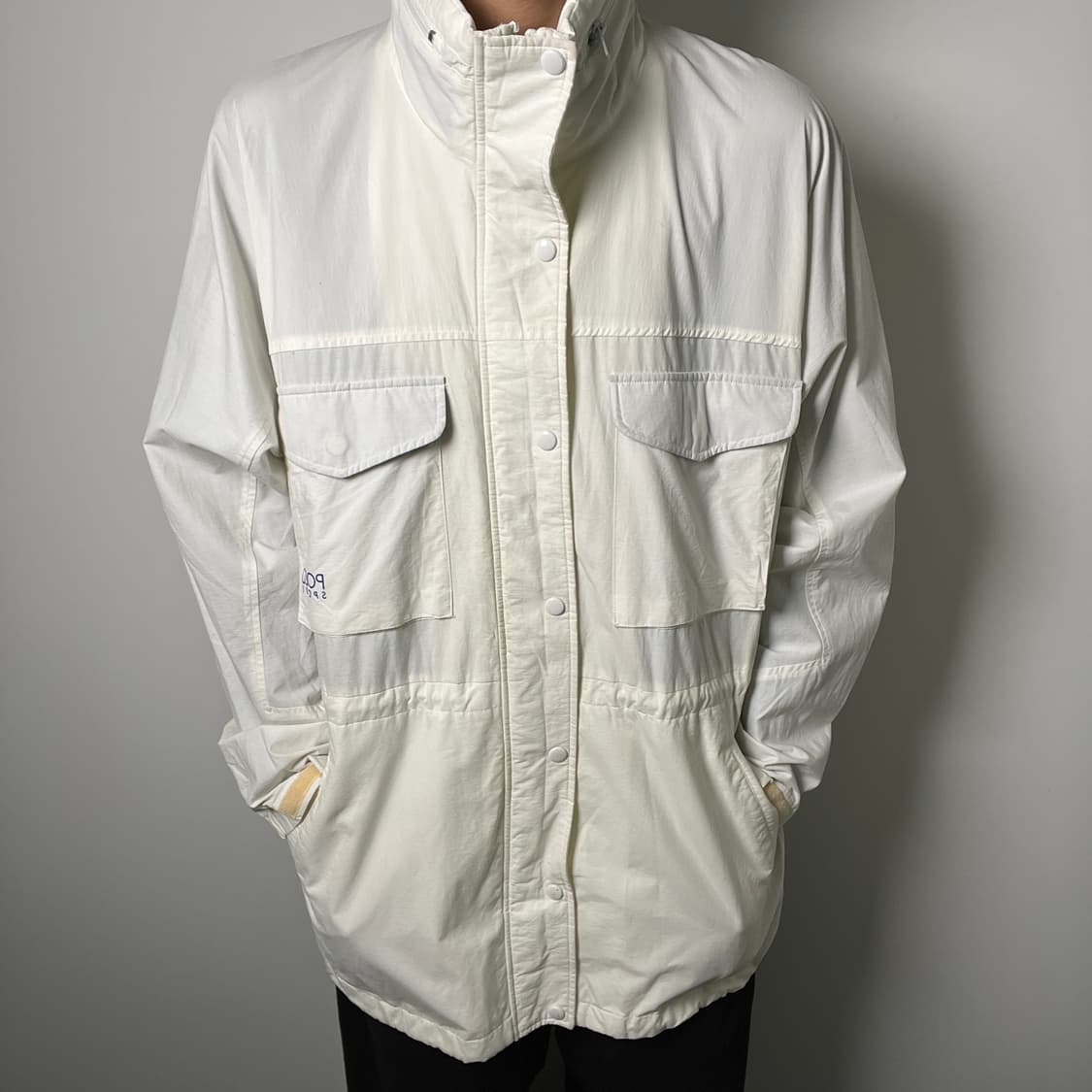 폴로 랄프로렌 스포츠 화이트 유틸리티 나일론 필드 자켓 100 상품이미지3