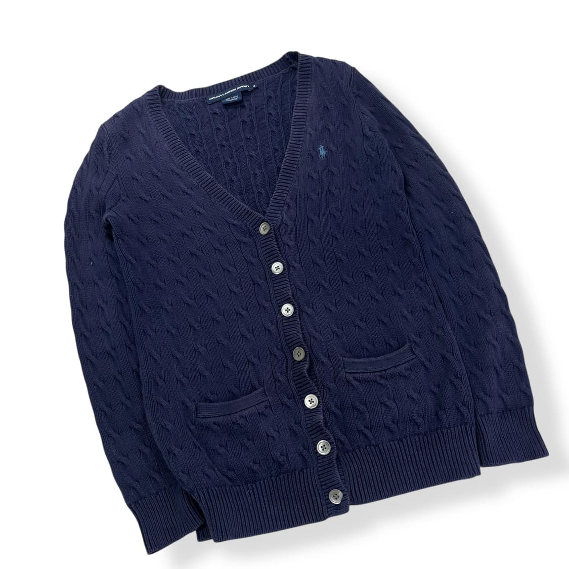 95 폴로랄프로렌 스포츠 꽈배기 가디건 상품이미지1