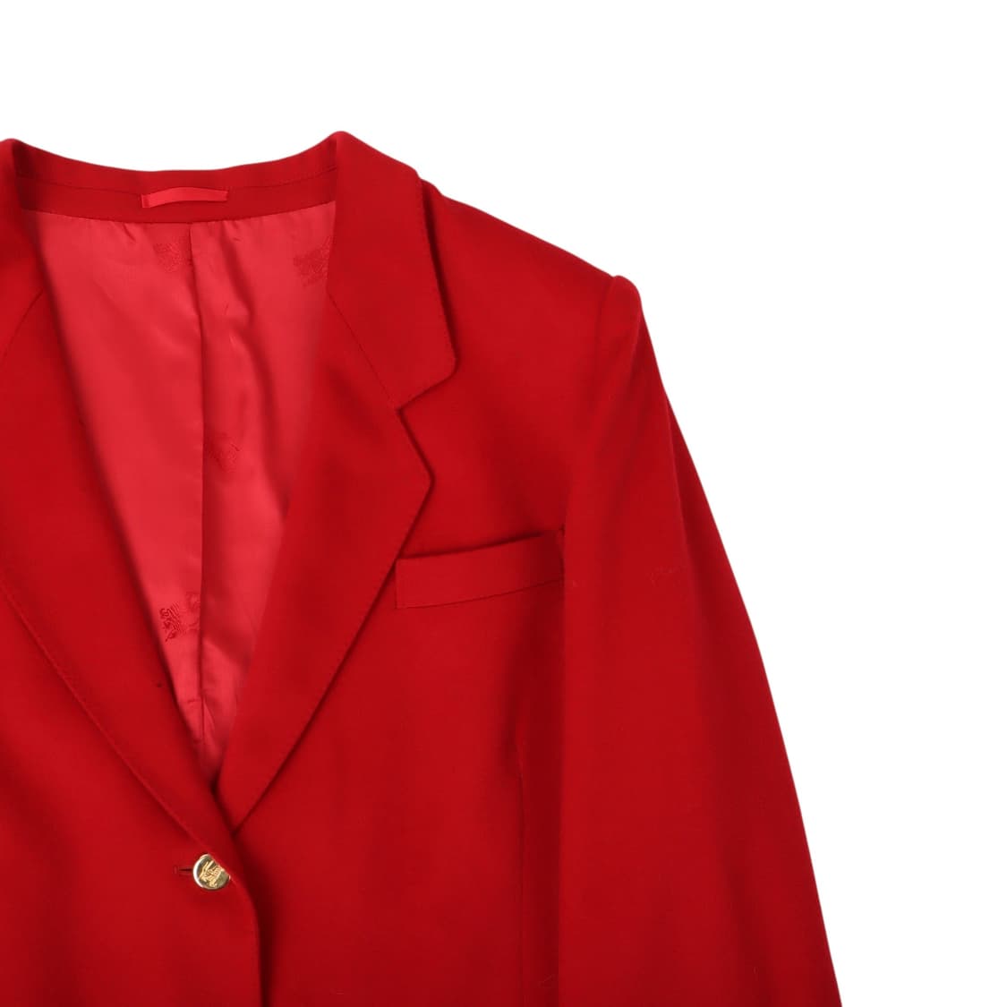 버버리 레드 캐시미어 울 금장 3B 블레이저 자켓 상품이미지3