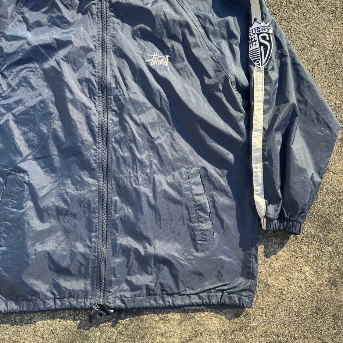 [L] 00s Stussy 스투시 나일론 바람막이 자켓 상품이미지4