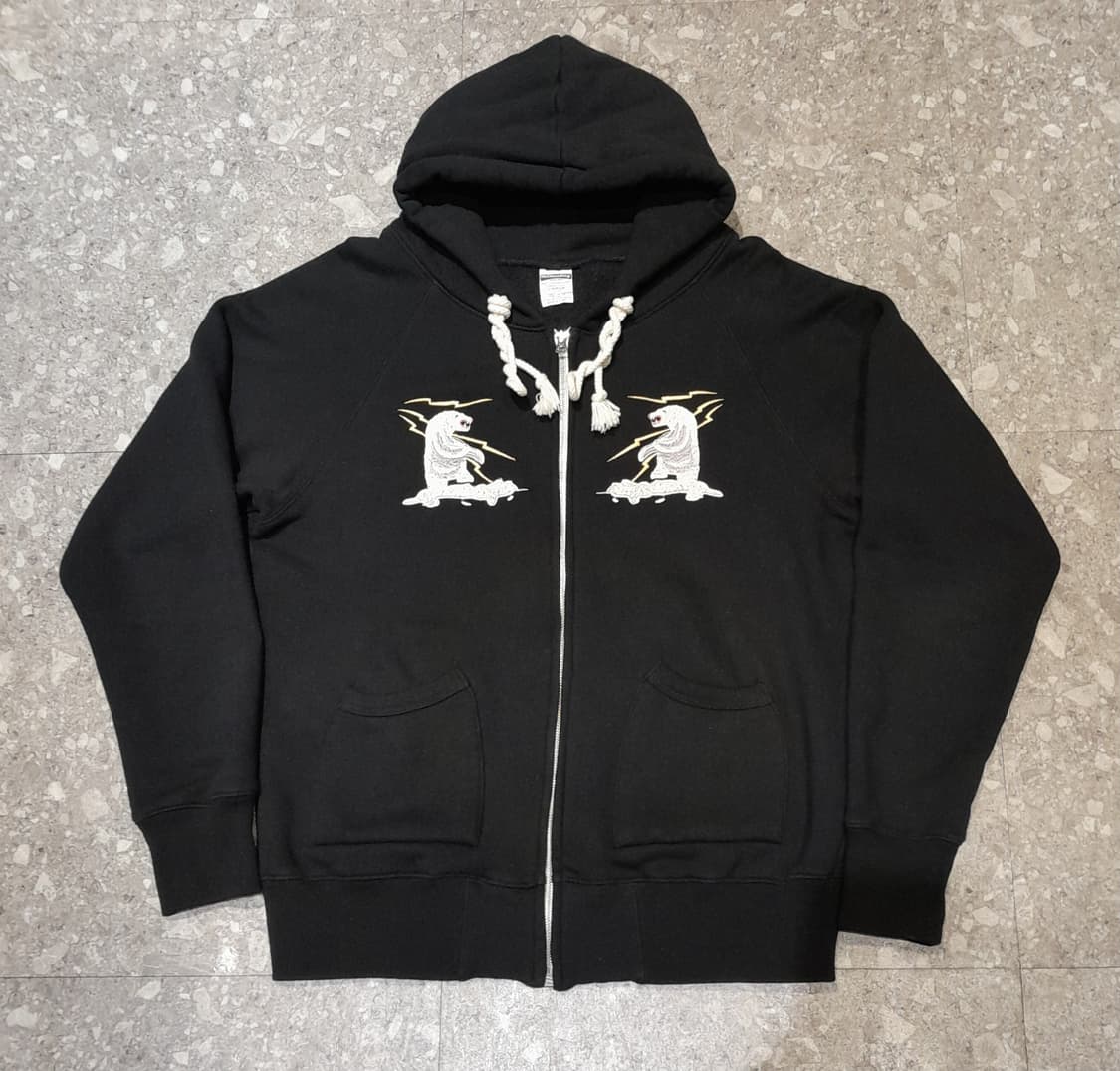 💥아웃스탠딩 ALASKA 집업 후드 블랙 (L) 상품이미지1