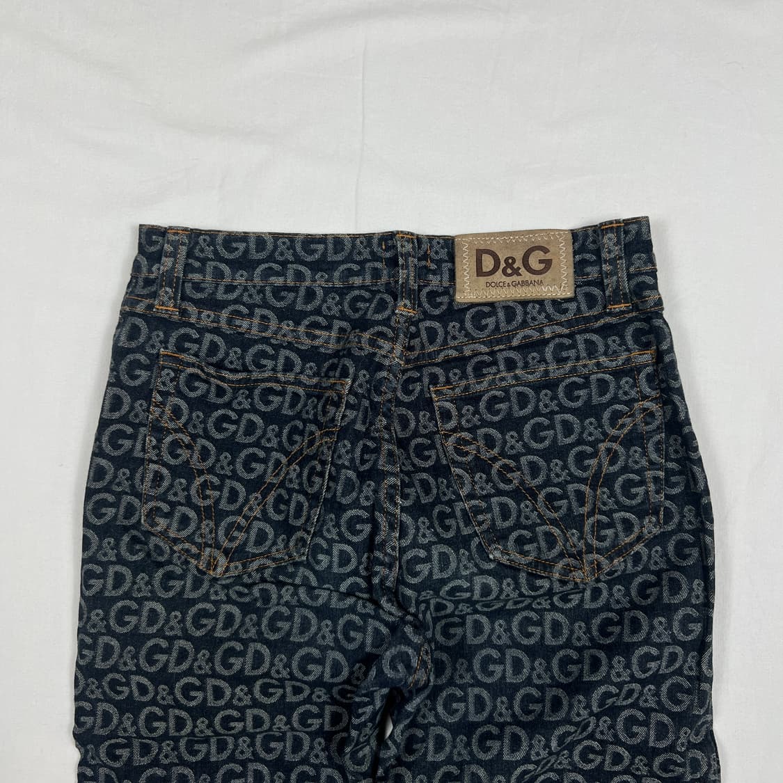 90‘s 돌체앤가바나 dng 자카드 패턴 데님팬츠 바지 상품이미지7
