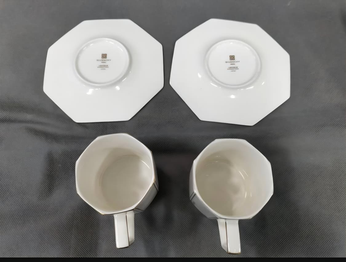 지방시 커피잔 찻잔 세트 화이트 골드 라인 상품이미지4