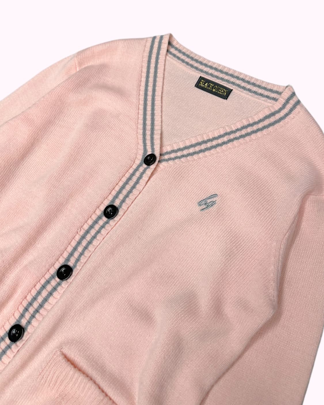 pink logo cricket knit cardigan 상품이미지2