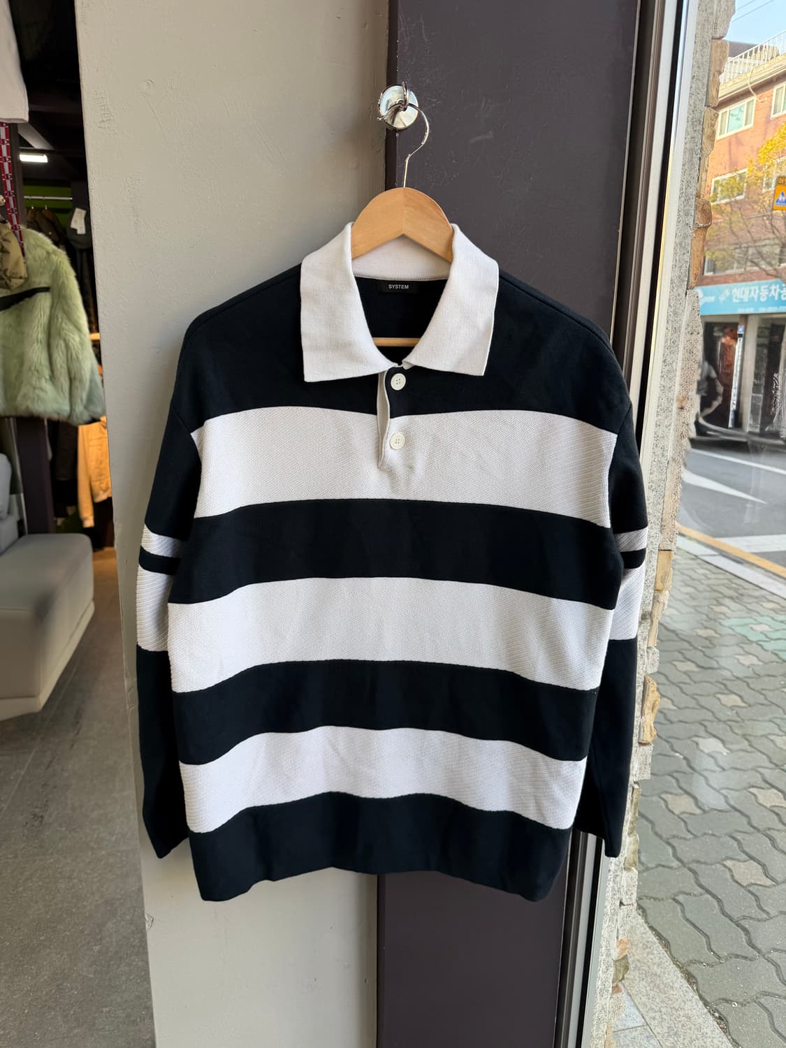 100~105/ 시스템옴므 24FW 럭비 스트라이프 니트 상품이미지2