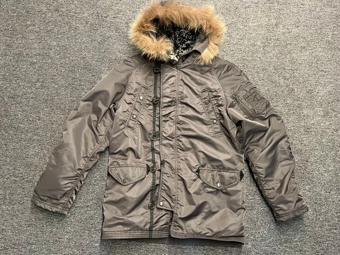 [95] 백넘버 N-3B 파카 카키 L  상품이미지1