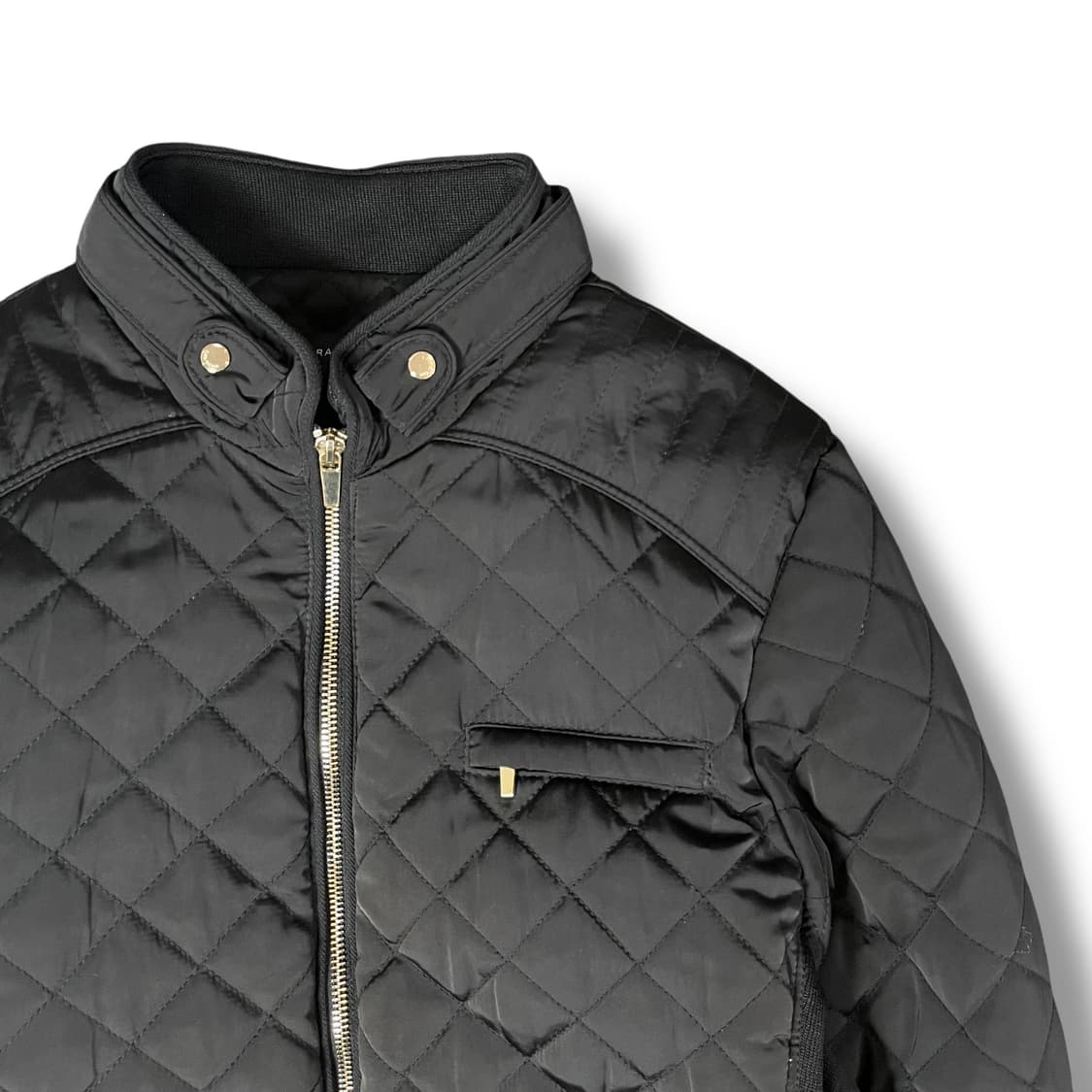 ZARA WOMAN 블랙 퀄팅 자켓 L 상품이미지3