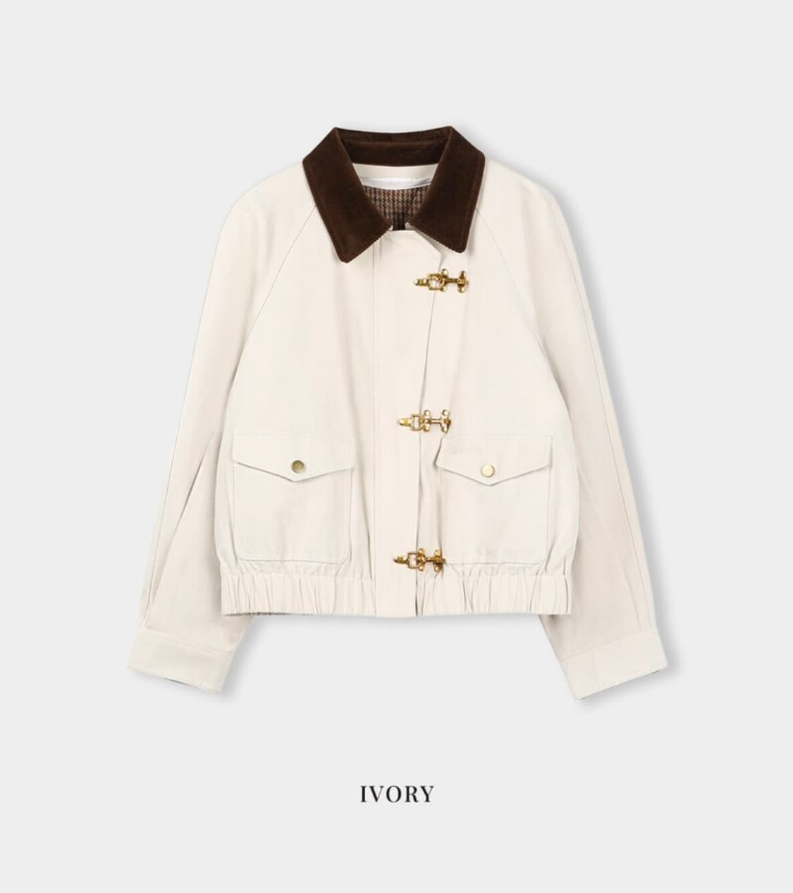 르니나 GINNY 3M 베스트 봄버 자켓 아이보리 상품이미지1