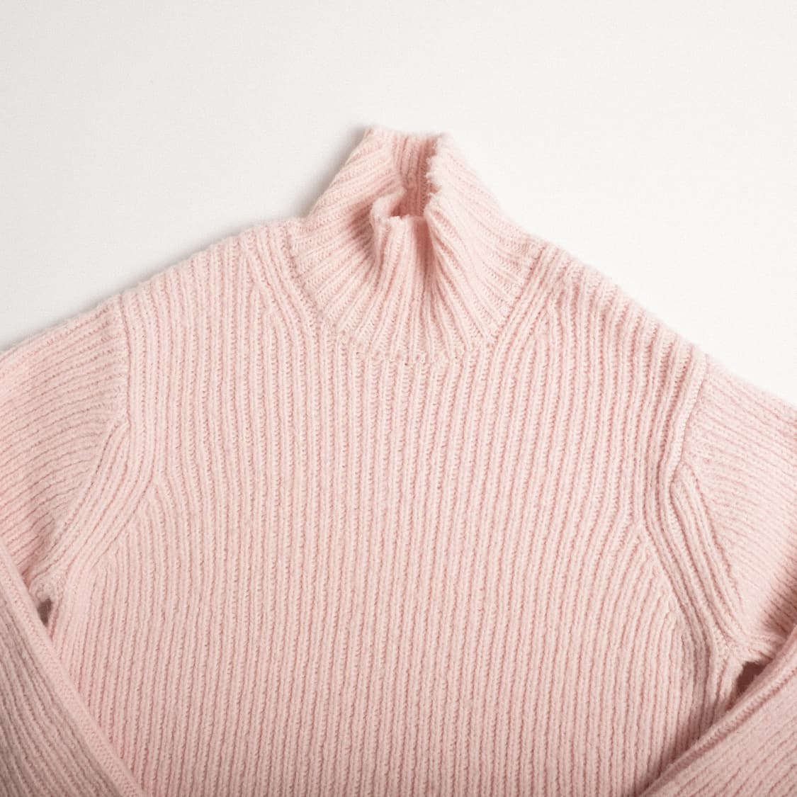 오라리 울 베이비카멜 브러쉬드 터틀넥 스웨터 4사이즈 핑크 상품이미지5