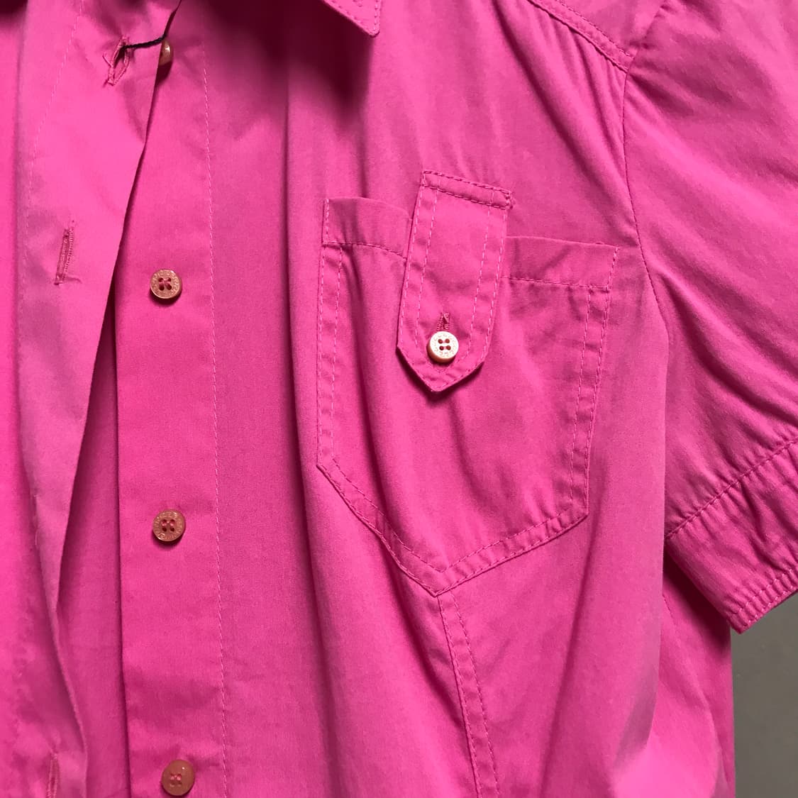 베르사체 핑크 반팔 셔츠 42(W) 상품이미지4