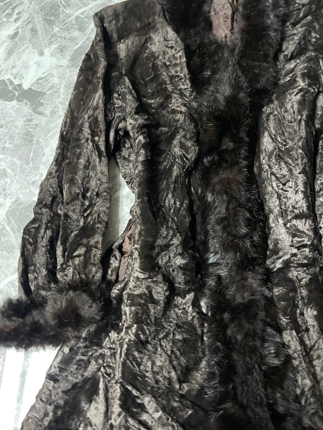 (Japanese vintage)fur velvet jacket 상품이미지3