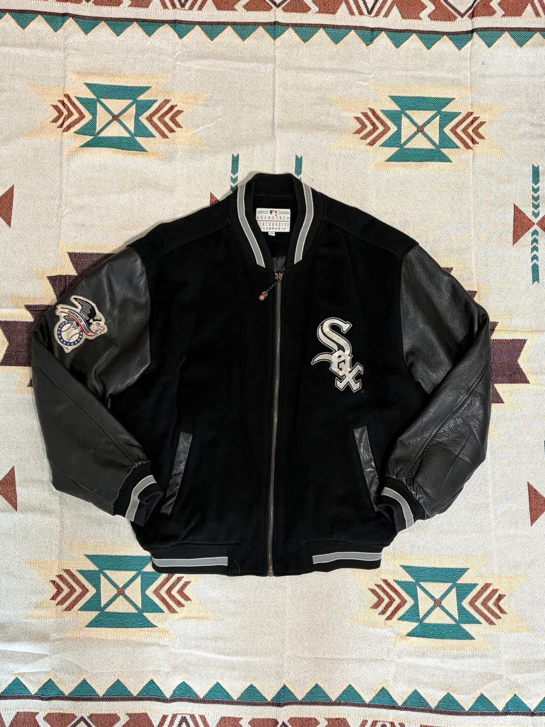 화이트삭스 리얼레더 바시티 자켓 / MLB leather varsity 상품이미지1