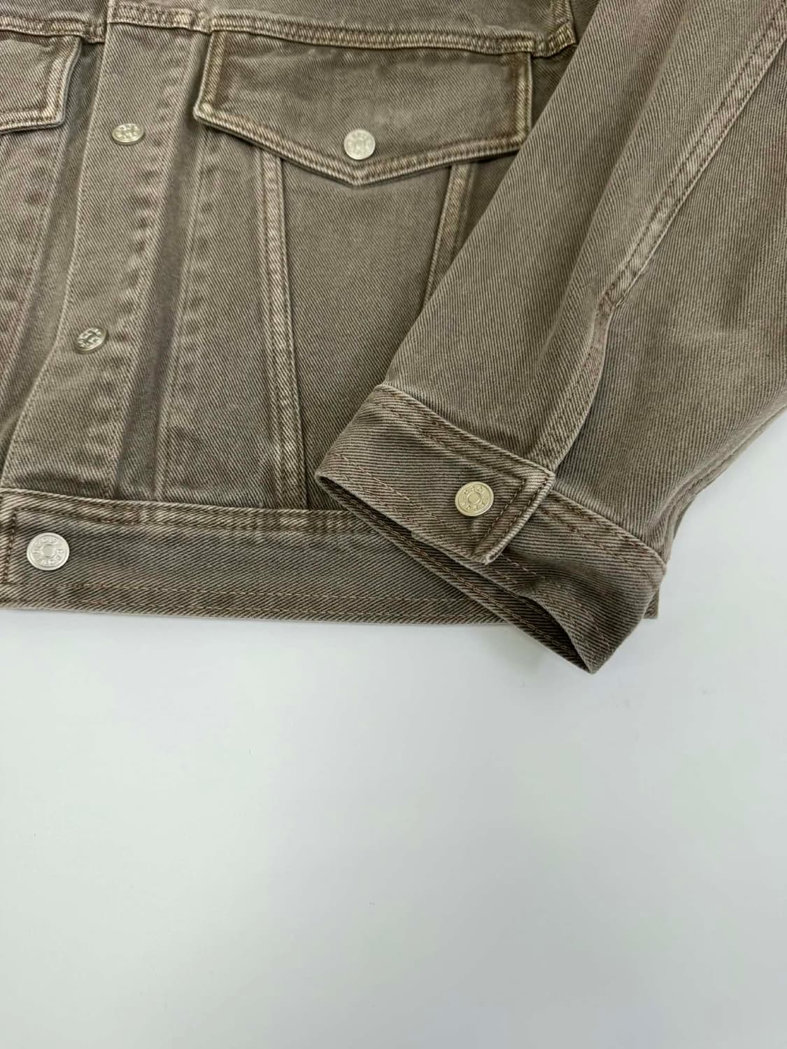 [M] 그로브 22FW 빈티지 브라운 폴 데님 자켓 상품이미지8