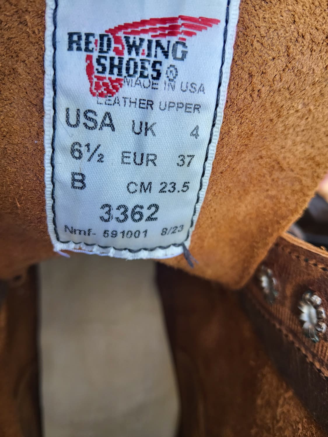 여성용 레드윙 3362부츠 신품235 상품이미지2