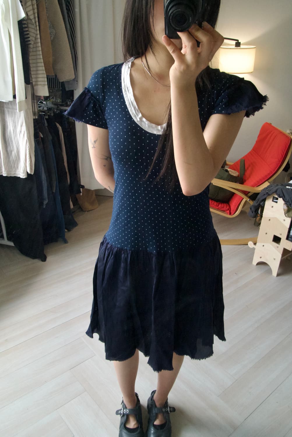 [Sacai × COMME des GARCONS] dot dress 상품이미지4