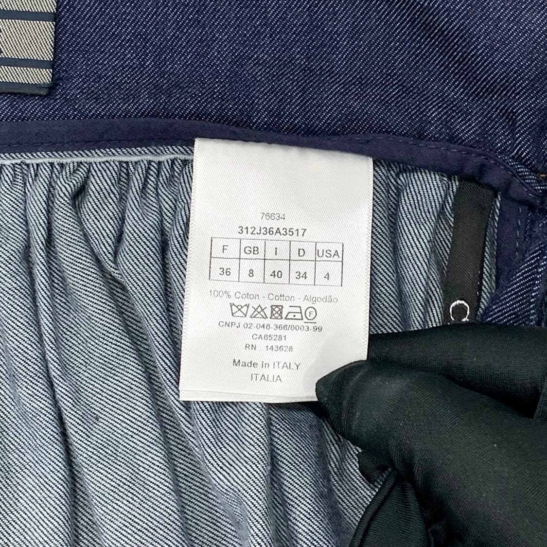 크리스찬 디올 쿠튀르 티어드 데님 벨트 롱 스커트 상품이미지9