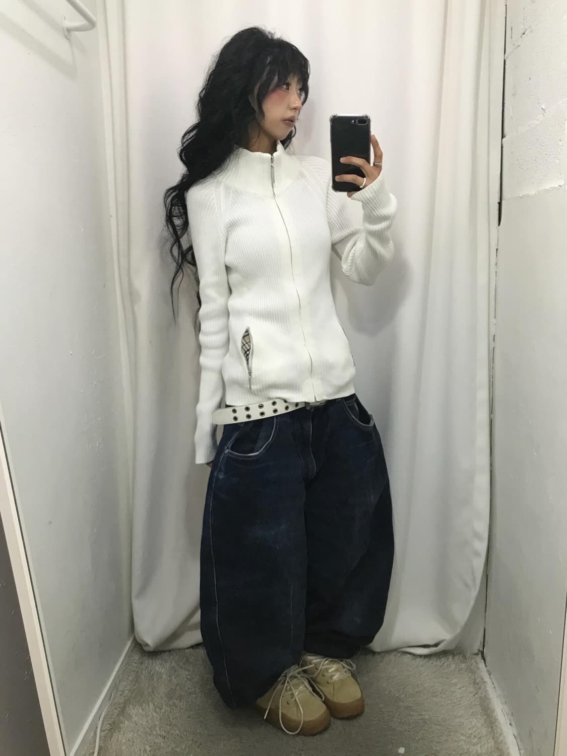 Burberry NovaCheck Knit Zip-Up (말해뭐해화이트) 상품이미지3