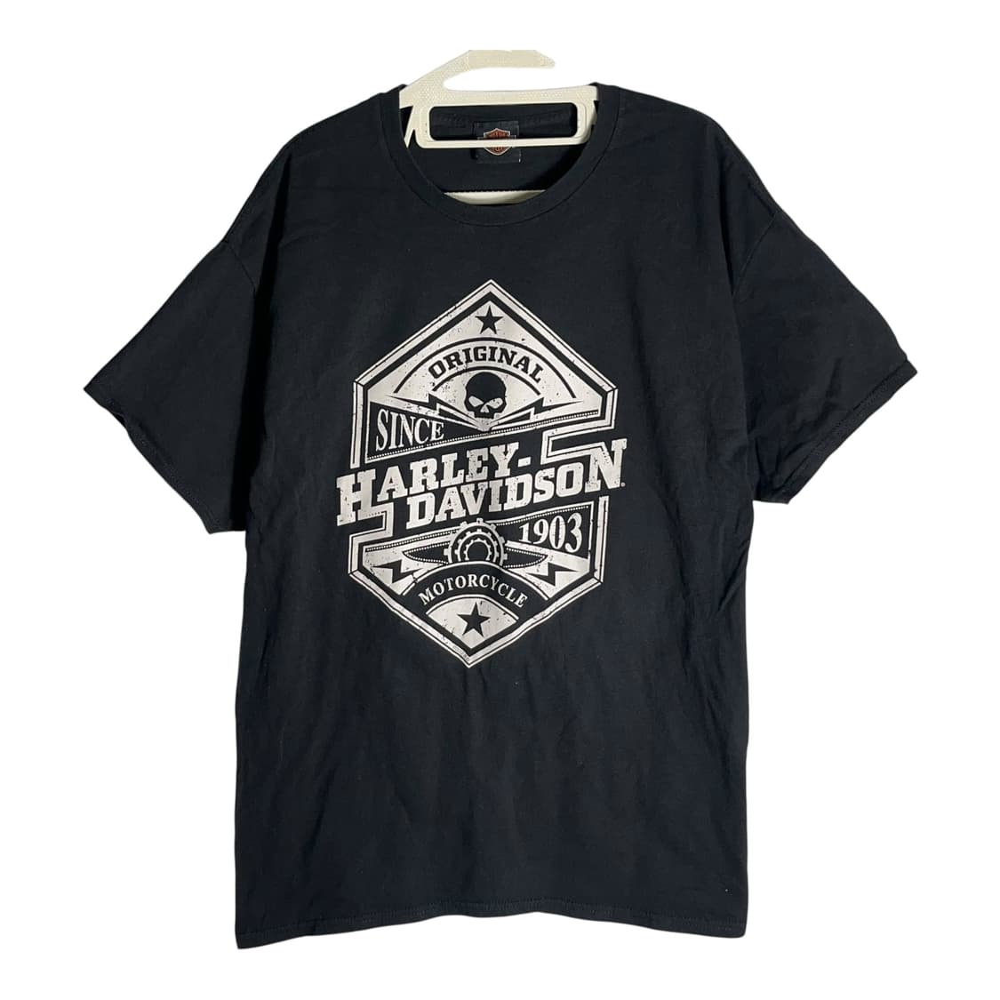 [HARLEY-DAVIDSON] 할리데이비슨 스컬 로고 프린팅 반팔티셔츠 상품이미지1