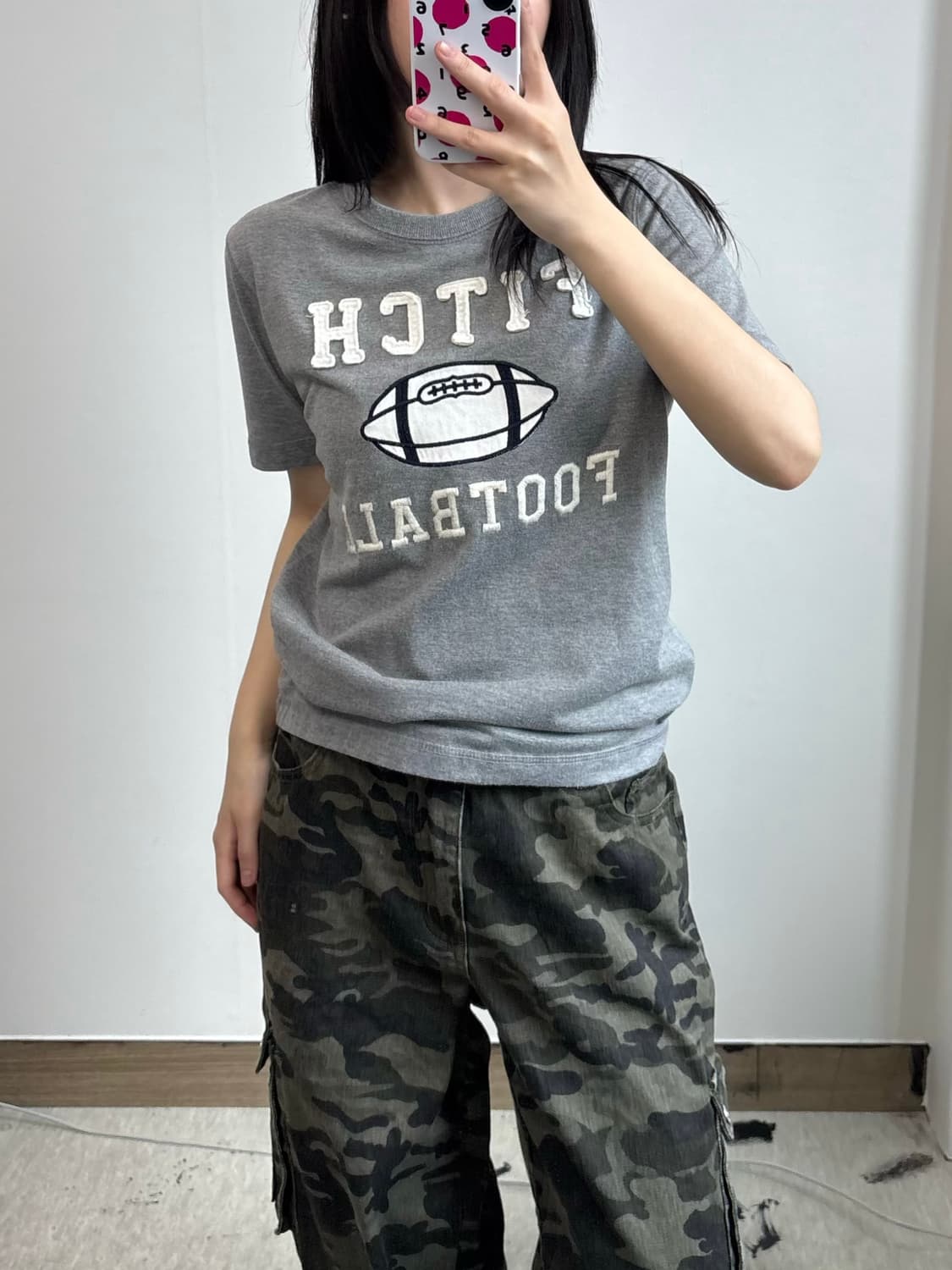 아베크롬비 그레이 반팔 티셔츠 상품이미지1