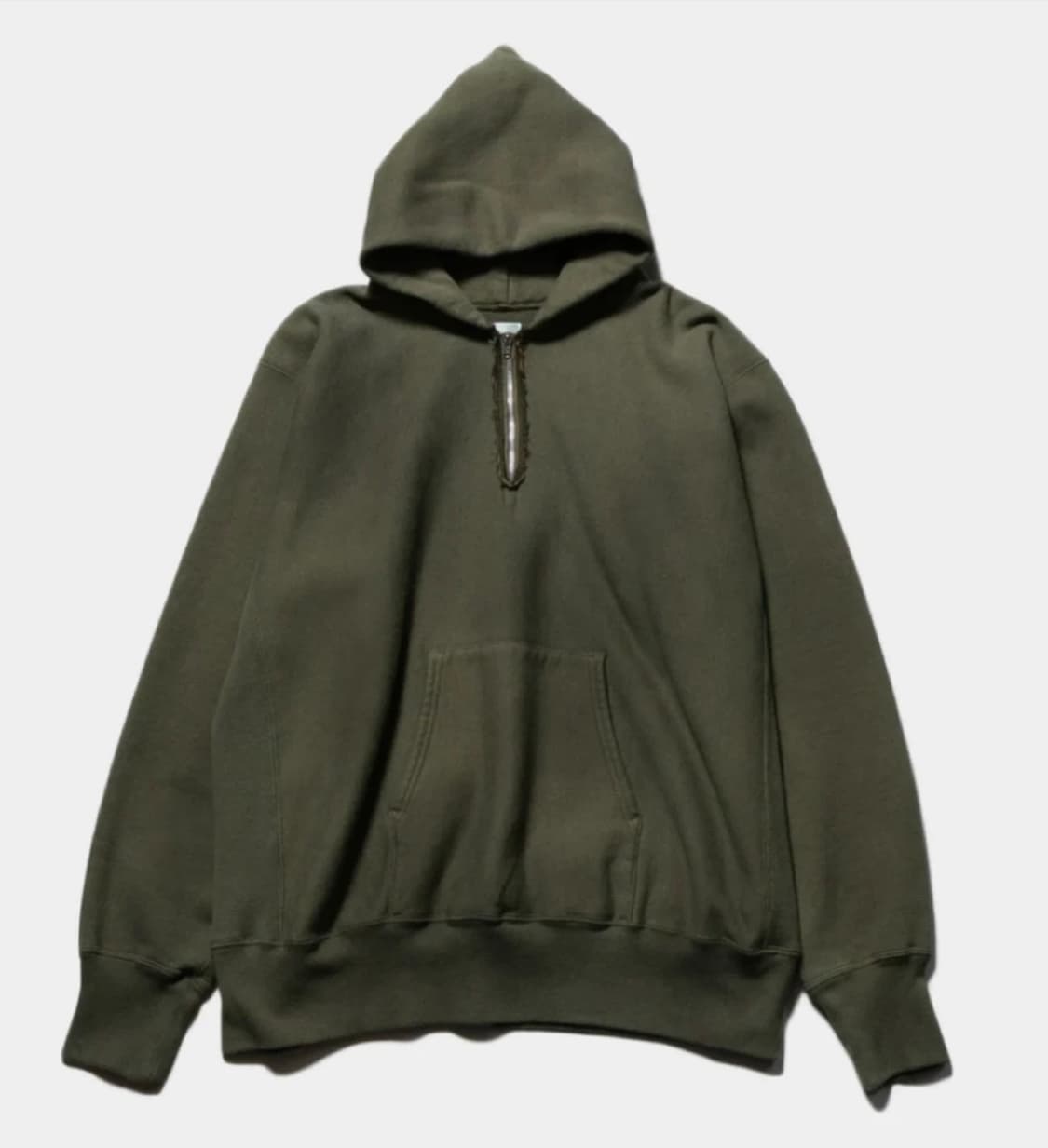 아프레쎄 25ss 하프 집업 후드 올리브 2사이즈 상품이미지1