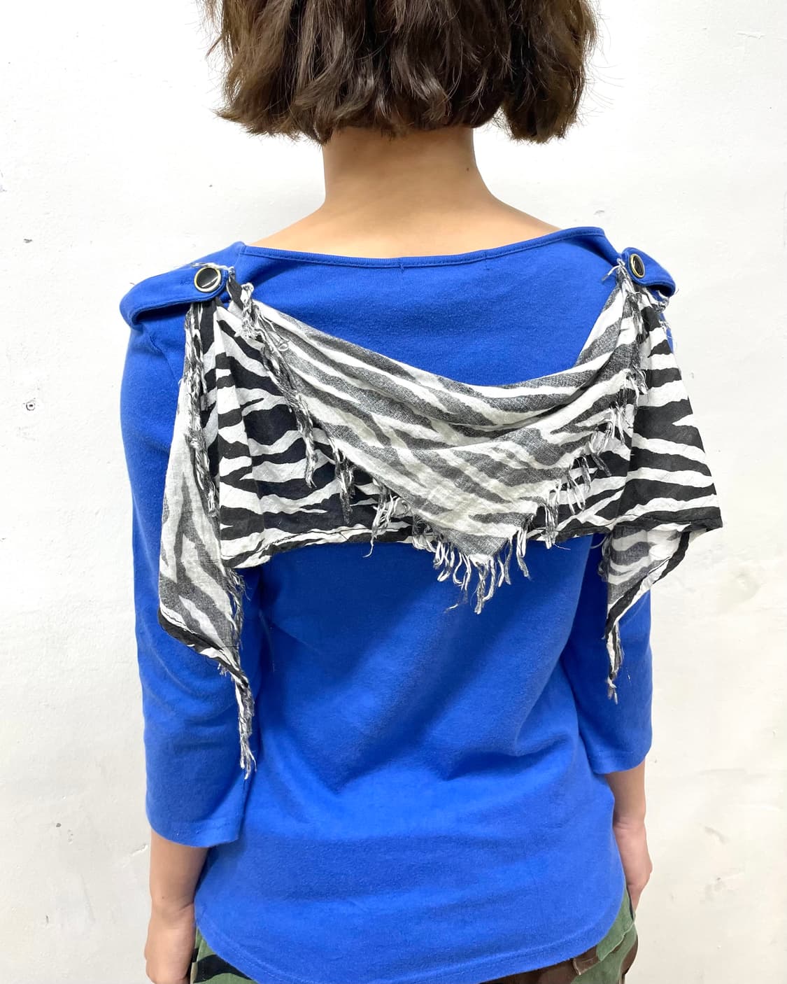 Zebra Shoulder Blue Half Sleeve 상품이미지4