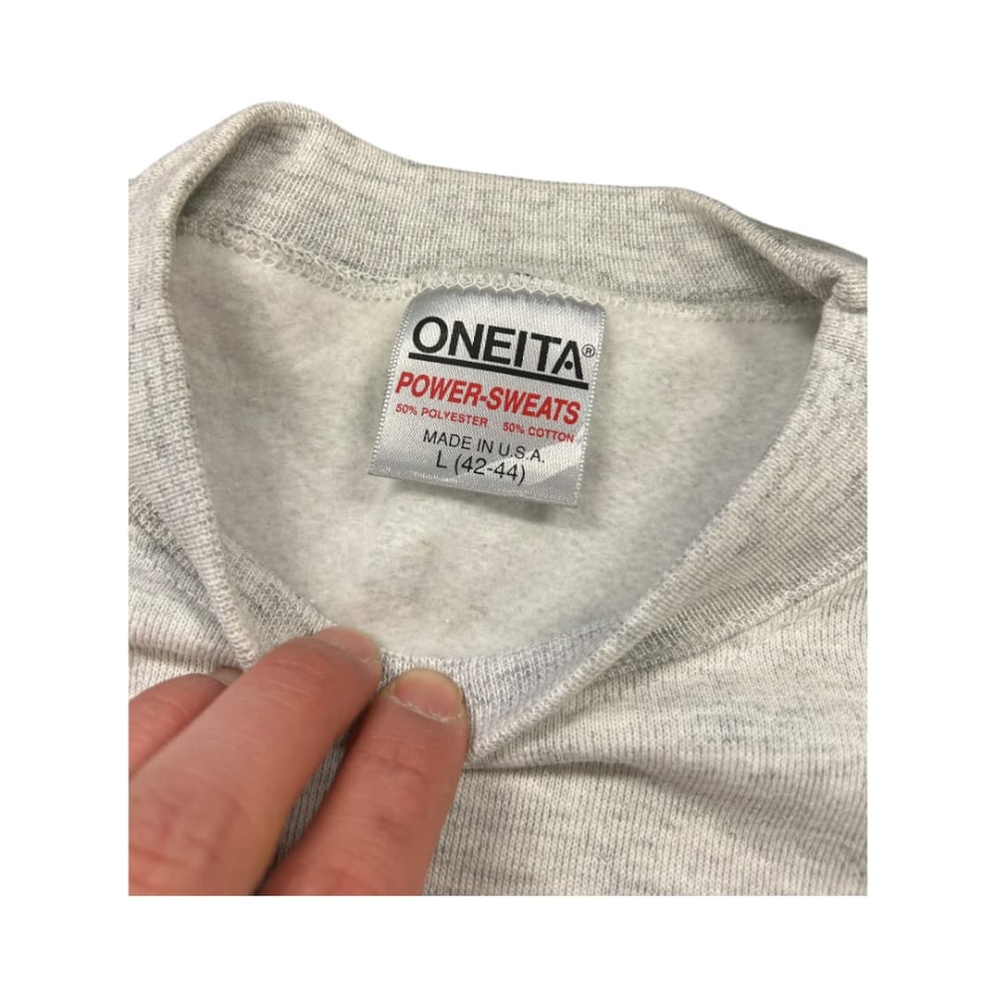 L) 빈티지 USA 90s 워싱턴 오트밀 그래픽 스웻셔츠 TM-033 상품이미지4