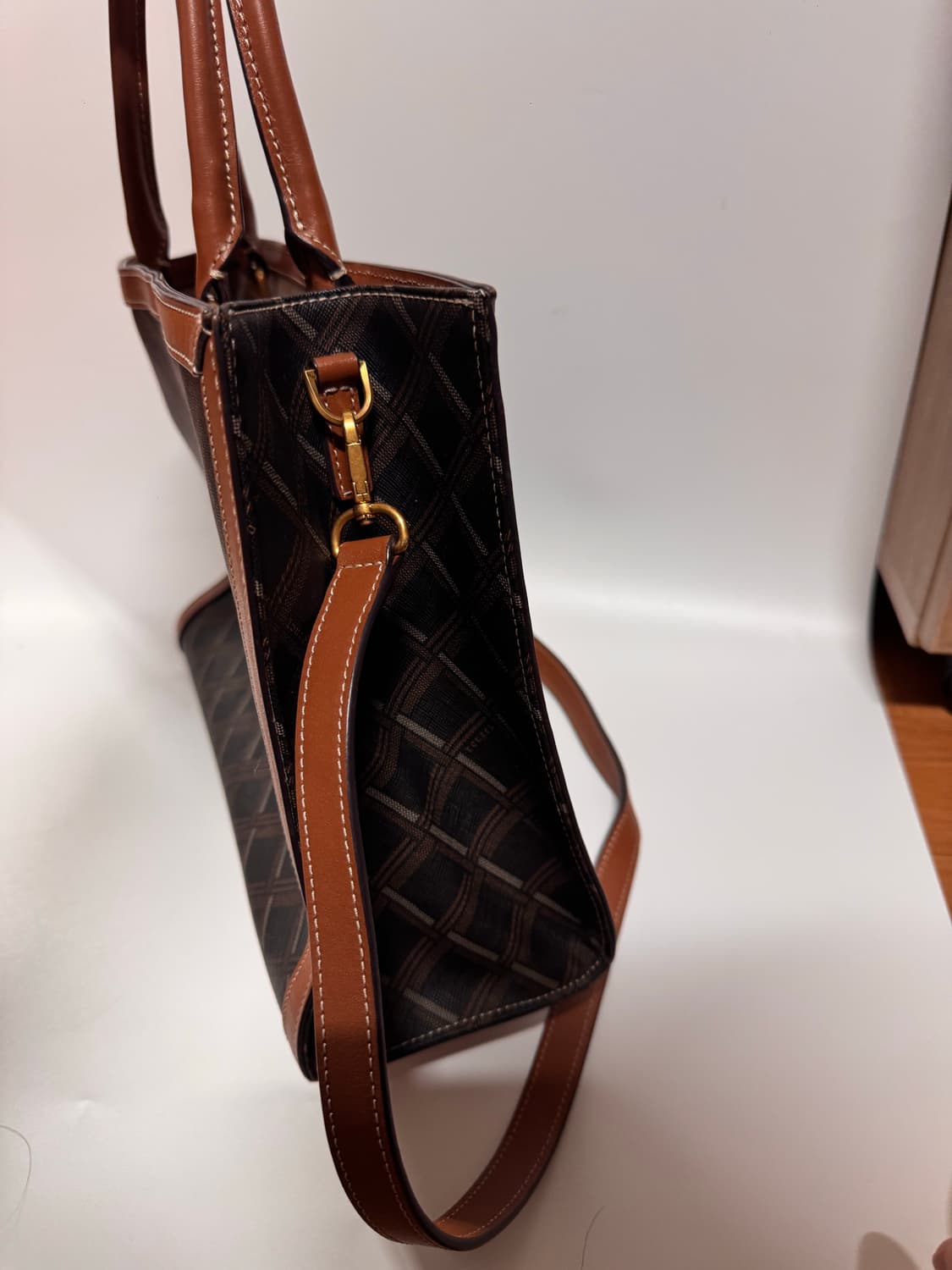 루즈앤라운지 누오보 체크 토트백 상품이미지2