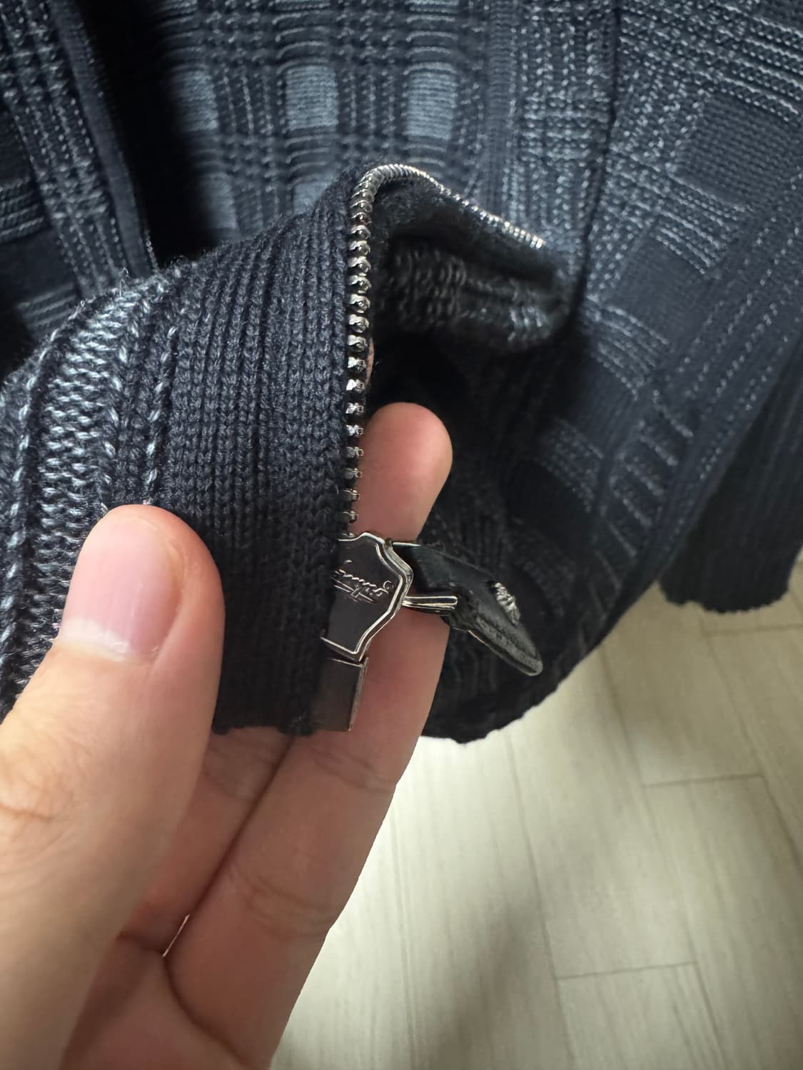 베르사체 블랙 자카드 바로크 니트집업 상품이미지7