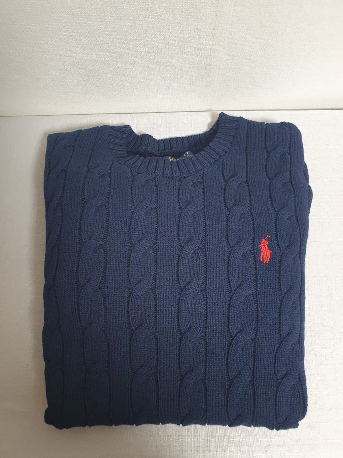 폴로 랄프로렌 네이비 니트 레드 포니 S 상품이미지5