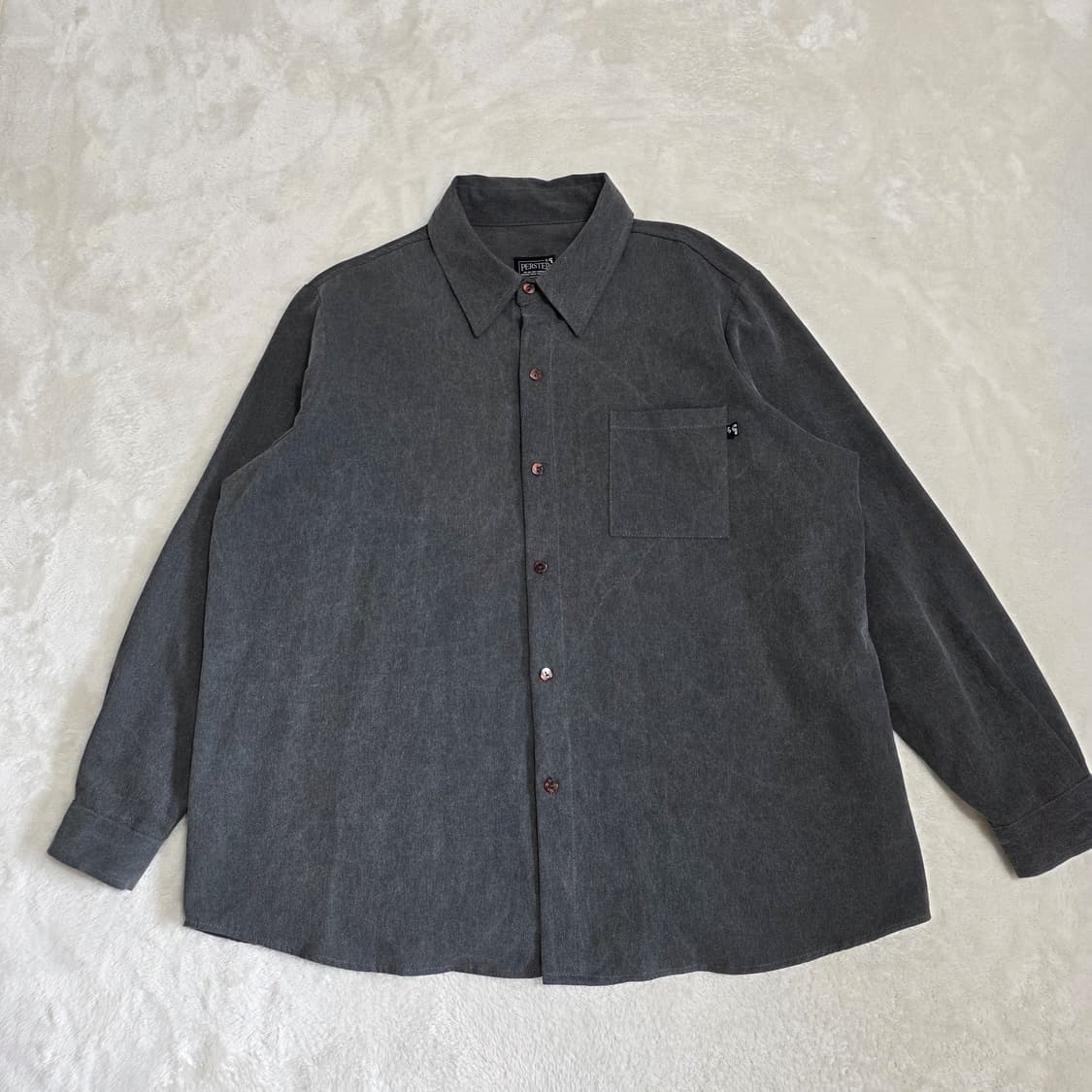 (L)퍼스텝 피그먼트 루즈핏 셔츠 상품이미지1