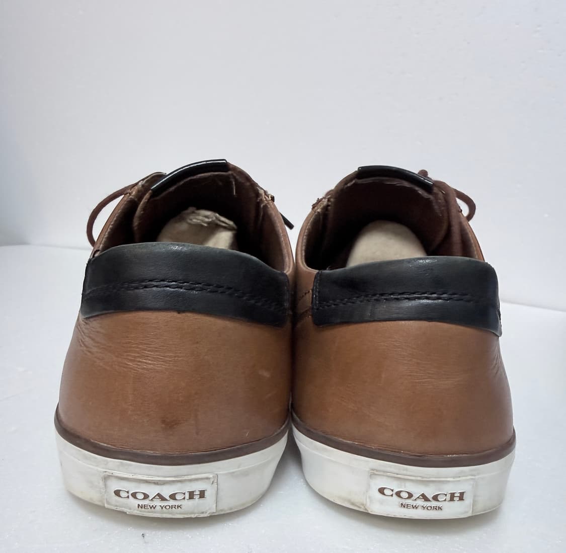 코치 COACH 가죽 스니커즈 브라운 280 상품이미지5