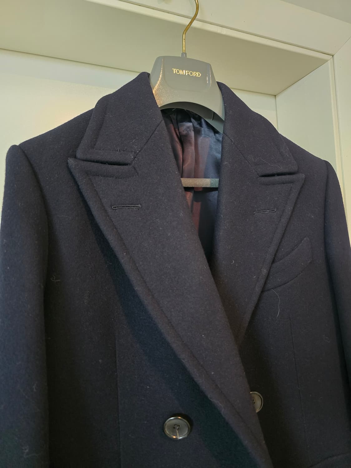 톰포드 겨을용 더블코트 네이비 48R 상품이미지2