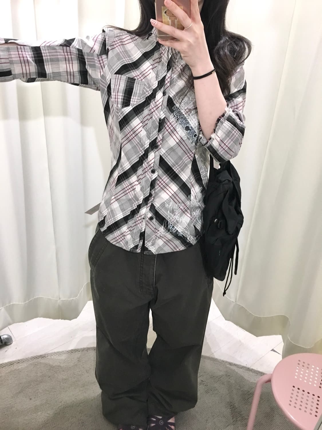 DIESEL check slim shirt 상품이미지6