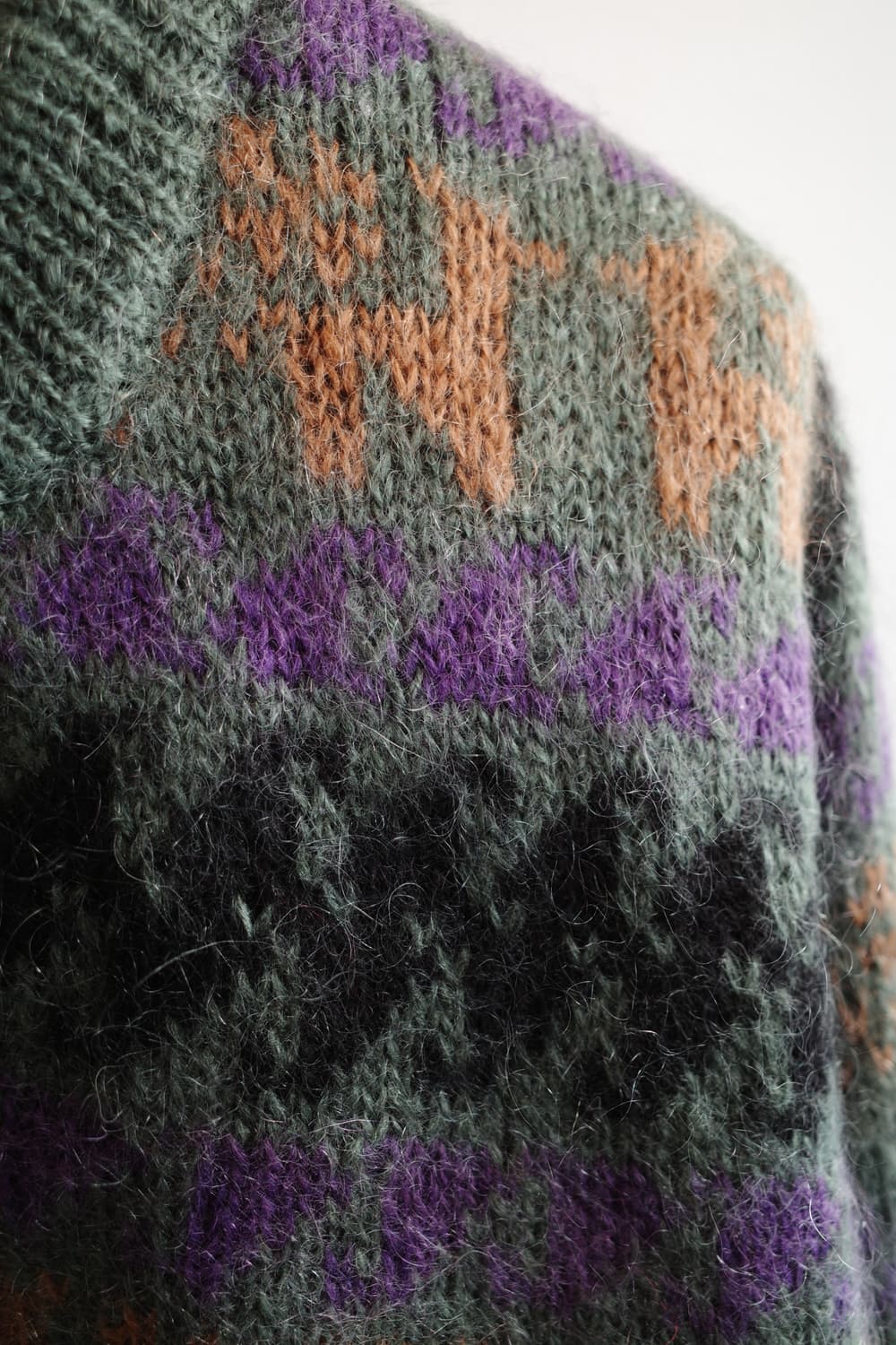 Japan brand 패턴 울 가디건   상품이미지4