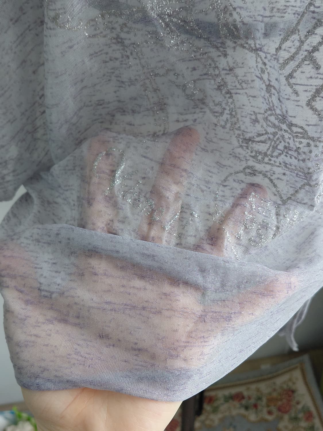 [빈티지] 여성 루즈핏 블라우스 그레이 상품이미지4