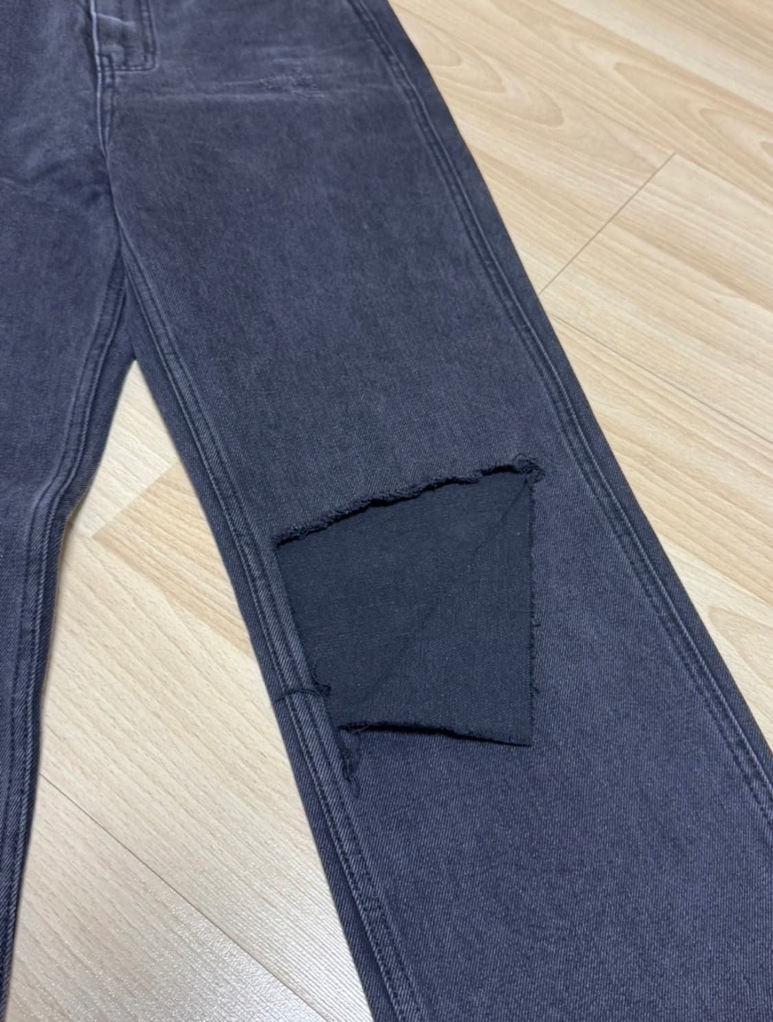 인스턴트펑크 스트레이트 데님 흑청 1사이즈 상품이미지7